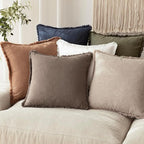 Foindtower Set of 2 Decorative Linen Fringe Lumbar Throw Pillow Covers - Image 7