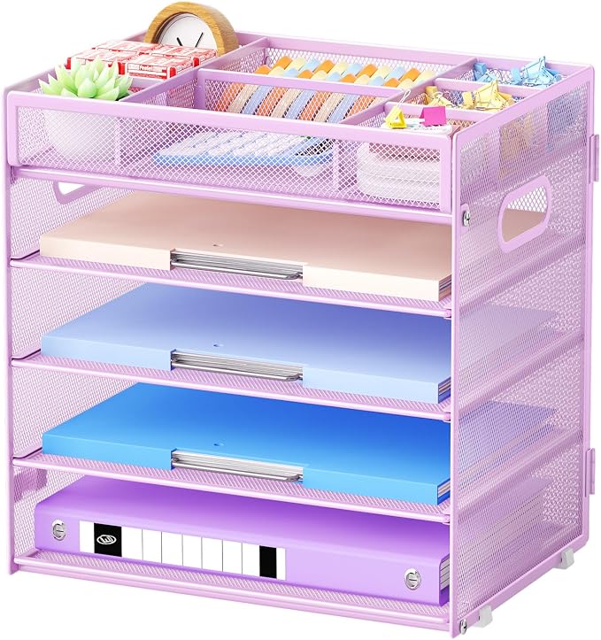 Marbrasse 5-Tier Letter Tray Paper Organizer by Marbrasse