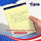 WritePads Legal note pads 8.5"x14" Legal Pads, Wide Ruled, Canary Paper - Image 9