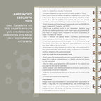 Clever Fox Password Book Spiral – Mini Internet Address & Password Organizer - Image 5