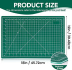 CLOYAN Cutting Mat 12"x18", 10 Pack Double-Sided 5-Ply Self Healing Sewing - Image 2