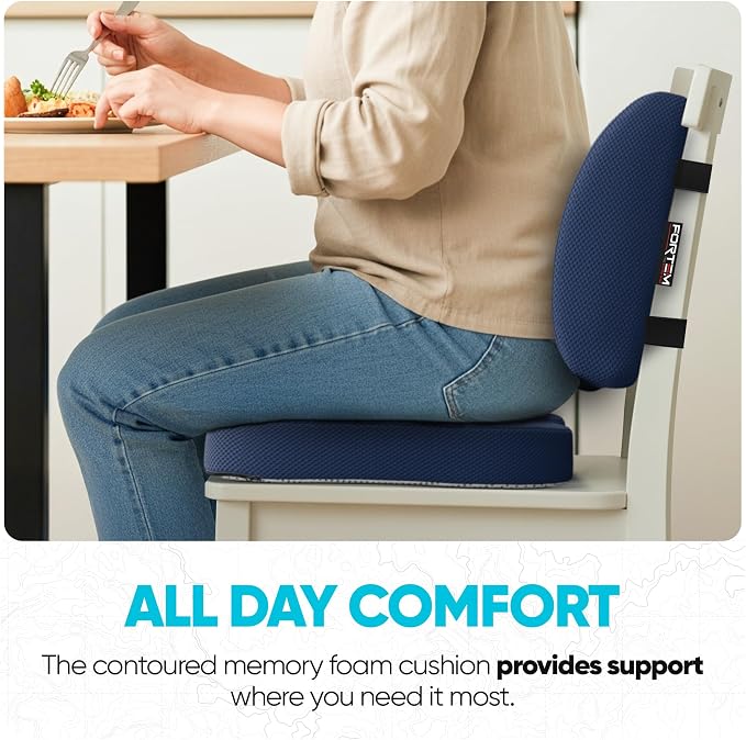 FORTEM Seat Cushion, Office Chair Cushion, Lumbar Support Pillow - Image 8