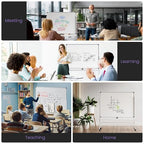 VUSIGN Rolling Dry Erase Board, 48 x 36 Inches Double-Side White Board on Wheels - Image 7