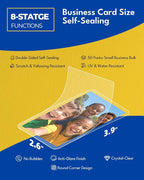 Uinkit 50-Pack Business Card Laminating Pouches, 10Mil Thick Double-Sided Seal - Image 2