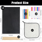 BOUBONI 2 Pack Small Chalkboard Signs - Image 2