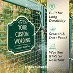 Custom Aluminum Signs: Driveway/Outdoor Metal, Waterproof, Forest Green 24x18 In - Image 6