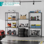 SINGAYE 5 Shelf Adjustable Heavy Duty Storage Shelving Unit 350 lbs per Shelf - Image 2