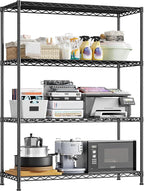 DurayLoly 4- Shelf Metal Shelving Unit Adjustable Storage Shelves Heavy Duty by Durayloly