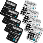 Flutesan 8 Pack Calculator Bulk 12 Digit Solar Power Calculator Solar and by Flutesan