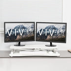 VIVO 32 inch Desk Converter, K Series, Height Adjustable Sit to Stand Riser - Image 8