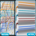 Open Slot Wire Duct Kit, 62.8" Server Rack Cable Management, Cable Management - Image 5