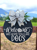 Wood front door sign Wood sign Home decor Welcome sign Sign - Image 2