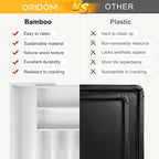 oridom Large Premium Bamboo Silverware Organizer - Image 6