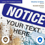 Custom Notice Sign, OSHA Sign, 12x18 Inches, 3M EGP Reflective .063 Aluminum - Image 5