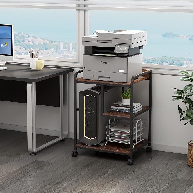 Fannova 22 x 18 Inch Large Printer Stand, Mobile Printer Table - Image 7