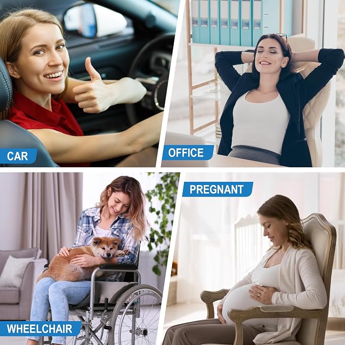 Lumbar Support Pillow for Car, Memory Foam Lumbar Pillow for Lower Back Pain - Image 7
