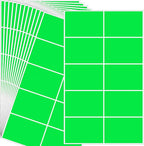 240 Pack Green Label Stickers, Large Name Labels by YSHIHE
