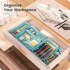 A-LuGei 【】 【】 BlueGreen Drawer Organizer, Makeup organizer - Image 5