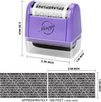 Miseyo Wide Identity Theft Protection Roller Stamp Set - Image 2