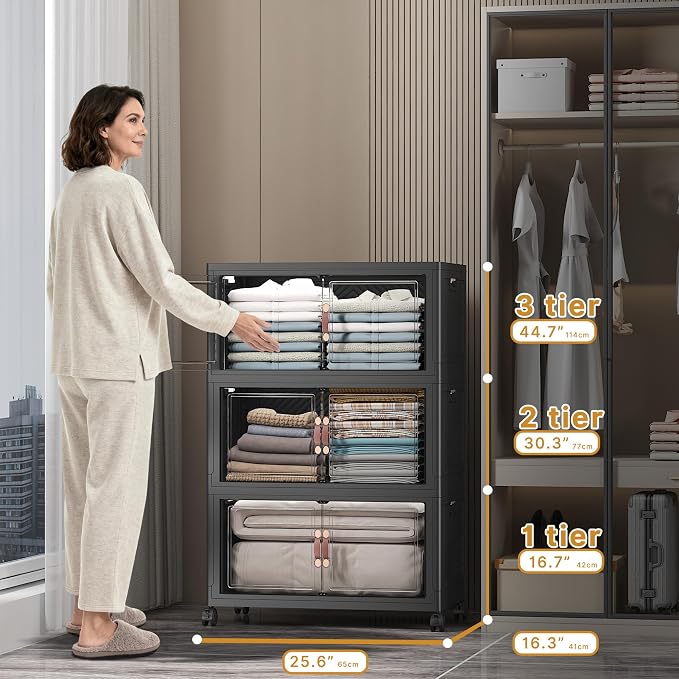 UAMFURI Extra Large Stackable Storage Bins - Image 2