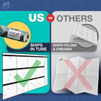 Large Dry Erase Calendar for Wall, Reusable - Image 2