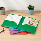Amazon Basics Plastic 3 Hole Punch Folders - Image 7