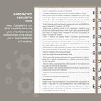 Clever Fox Password Book Spiral – Mini Internet Address & Password Organizer - Image 5