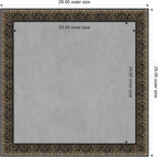 Amanti Art Black Framed Magnetic Board 29x29 Medium Vision Board - Image 4
