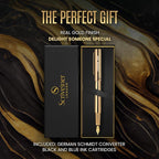 Scriveiner Personalized Gold Fountain Pen - Image 3