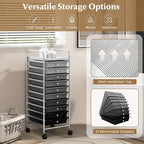 GLACER 10 Drawers Rolling Cart, Storage Cart - Image 4