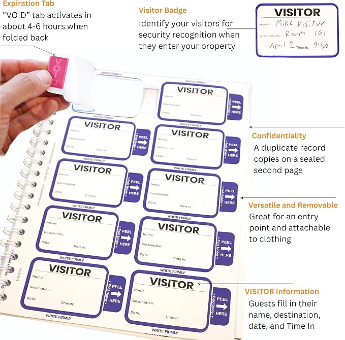 Specialist ID Visitor Log Book for Business or Schools - Image 4