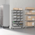 Seville Classics Heavy Duty NSF Bin Rack Solid Steel Wire Shelving Storage Unit - Image 12