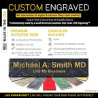 Personalized Name Plate with Choice of Mounting Holders - Image 2