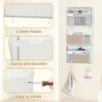 Docnest 6 Pack Hanging Wall File Holders, Mesh Wall Letter File Holder - Image 4