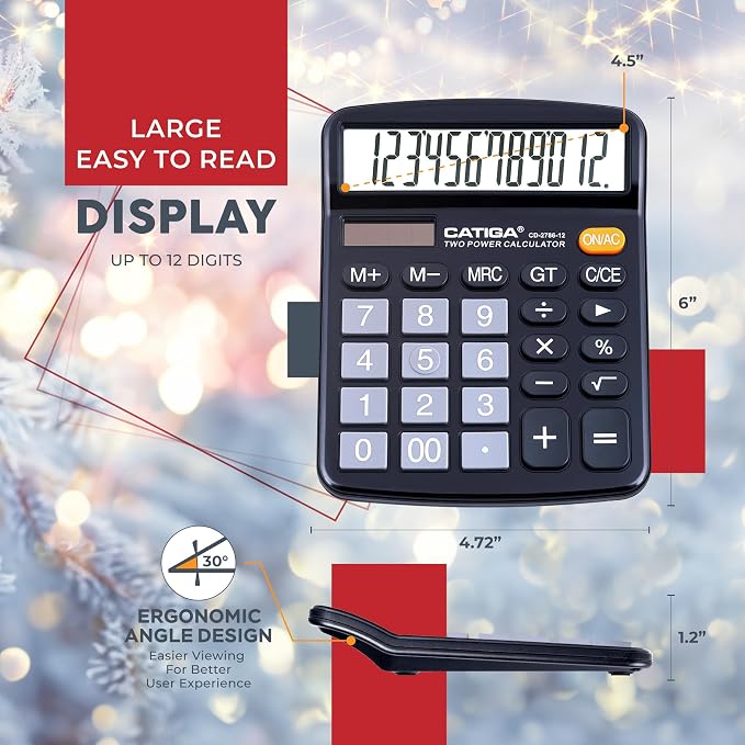 CATIGA 12 Digits Desktop Calculator - Image 4