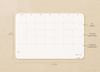 Undated Monthly Planner Notepad, Desk Calendar - Image 3