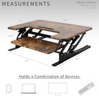 VIVO 36 inch Height Adjustable Stand Up Desk Converter, V Series, Quick Sit to - Image 4