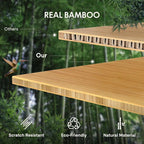 FLEXISPOT EN1 Bamboo Standing Desk, 60 x 30 Inches Whole-Piece Electric - Image 3
