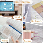 BAYTORY 900 Sheets Transparent Sticky Notes, Self-Adhesive Translucent Writable - Image 7