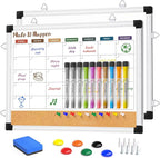 Monthly Dry Erase Board and Cork Board Combo by Marsrock