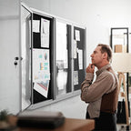 72"x36" Lockable Enclosed Bulletin Board, Outdoor Flet Weather-Resistant - Image 2