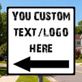 Custom Square Road Arrow Signs by HKSIGNS