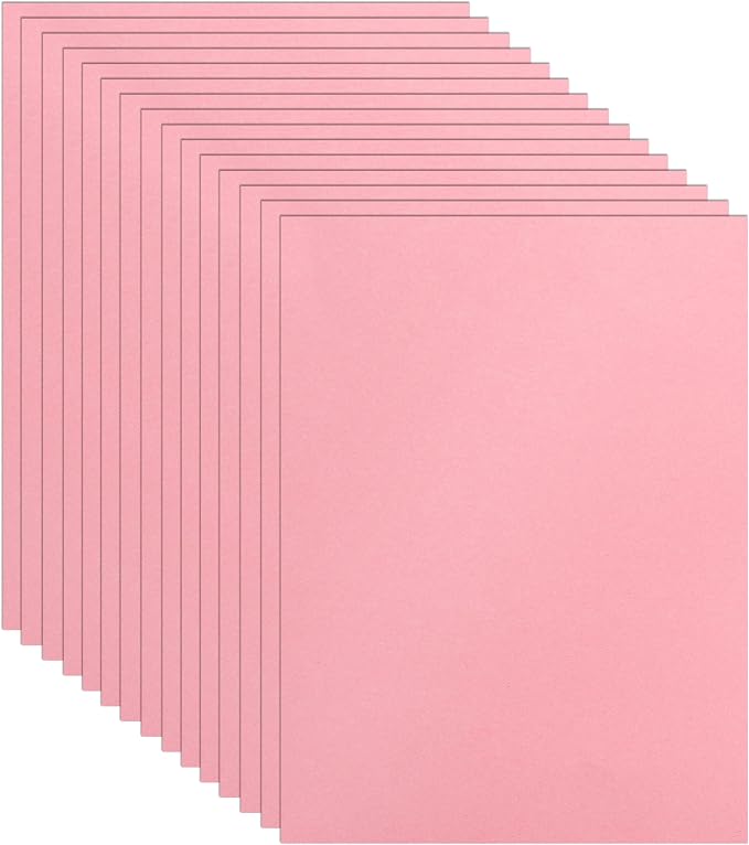 Guakicae 40 Sheets Candy Pink Cardstock 8.5 x 11 Scrapbooking Paper, 75lb by Guakicae