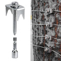 Sumloty 100-Pack 304 Stainless Steel Fence Staples, 1.6 Inch Reusable Fence by Sumloty