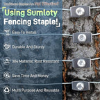 Sumloty 50-Pack 304 Stainless Steel Fence Staples, 1.6 Inch Reusable Fence - Image 5