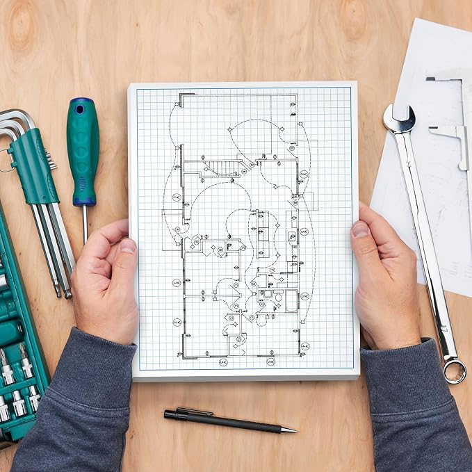 Graph Paper Pad for Blueprint Drawings, Engineering Drawing, and Planning - Image 7