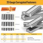 meite Corrugated Fasteners MC138 25 Gauge 1-Inch Crown 3/8-Inch Length - Image 2