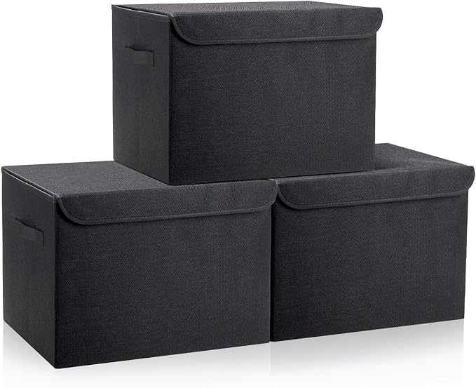 Bagnizer Large 17" 42 Quarts Collapsible Stackable Storage Bins by Bagnizer