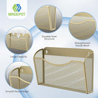 MINDEPOT Wall File Organizer, Hanging Wall Mounted File Folder Binder Holder - Image 3