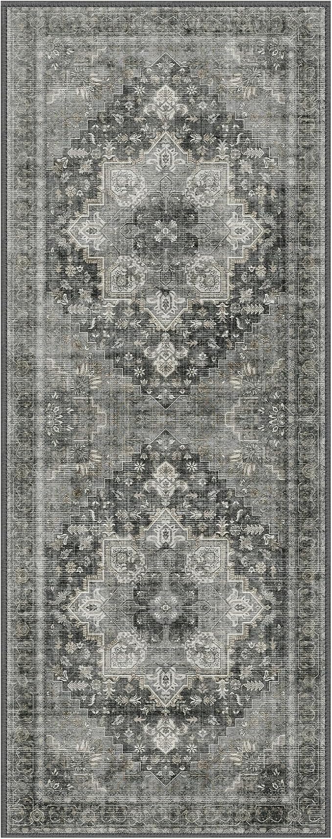 GENIMO 2'6"x10 Runner Rugs for Hallway, Machine Washable Non Slip Vintage Rugs - Image 7